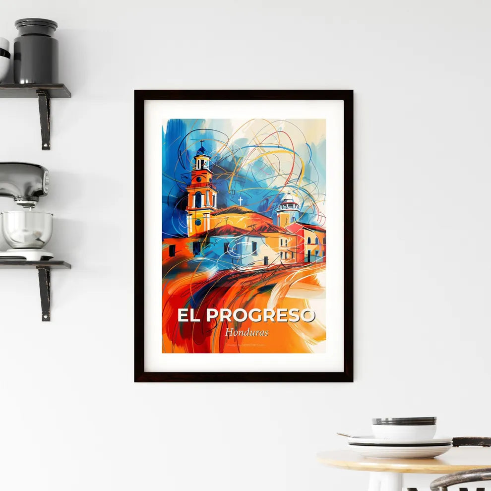 Vibrant El Progreso, Honduras Framed Print