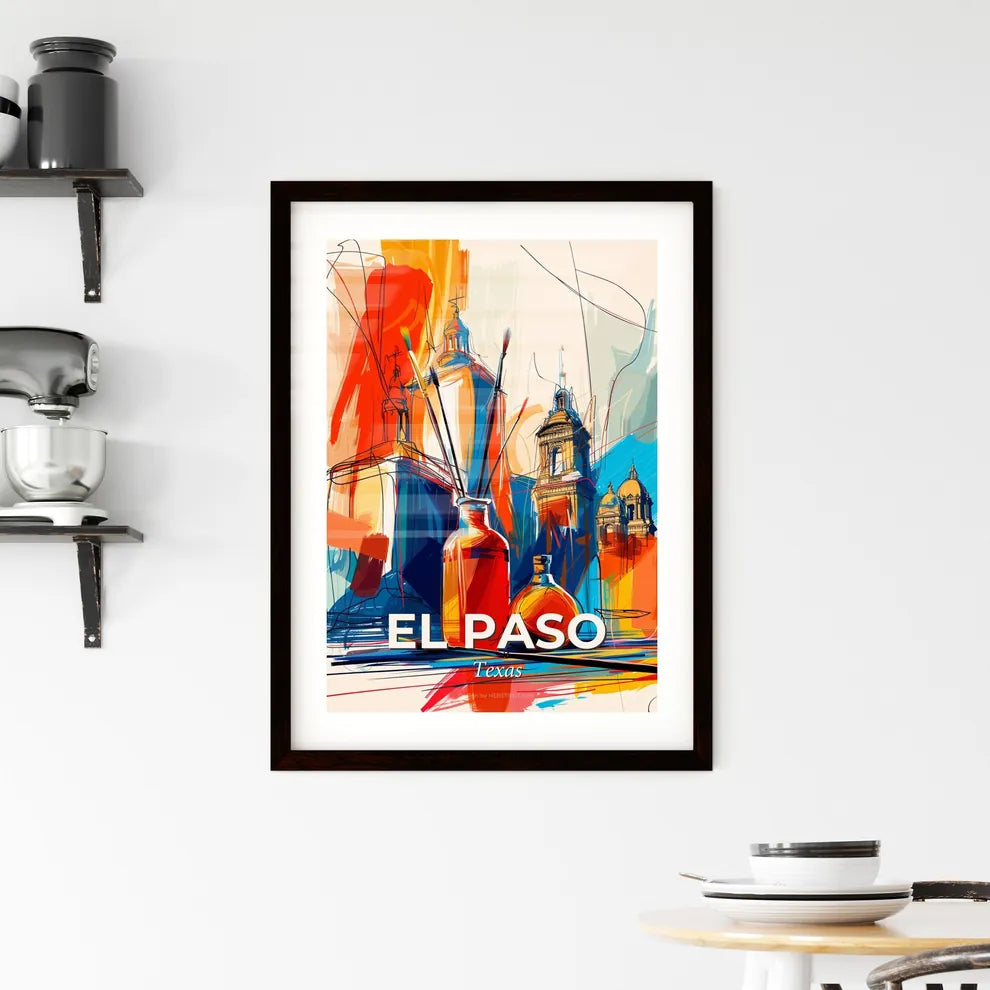 Vibrant El Paso, Texas Framed Print