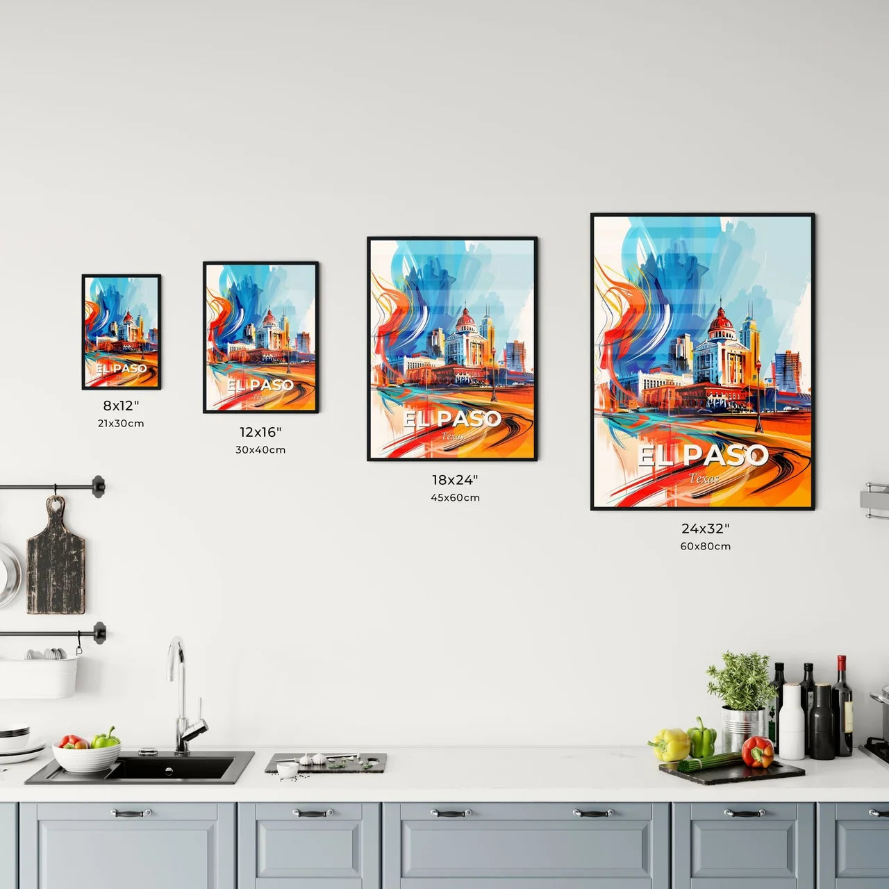 Vibrant El Paso, Texas Kitchen Art