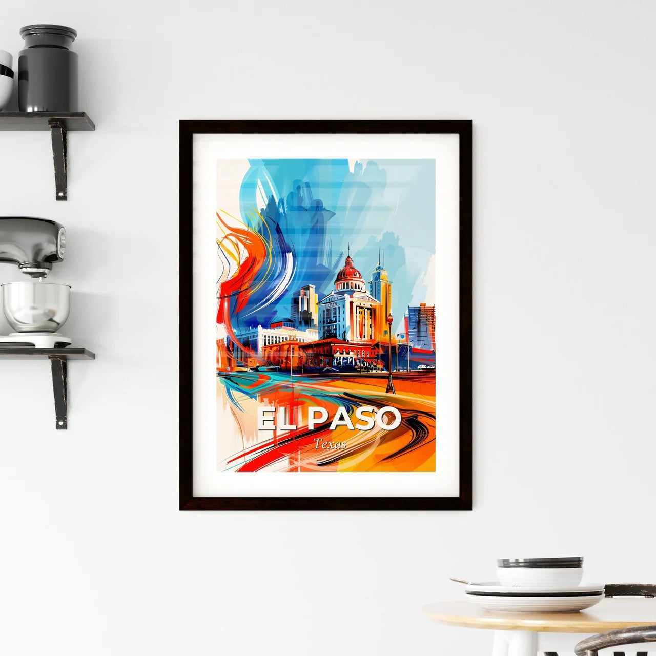 Vibrant El Paso, Texas Framed Print