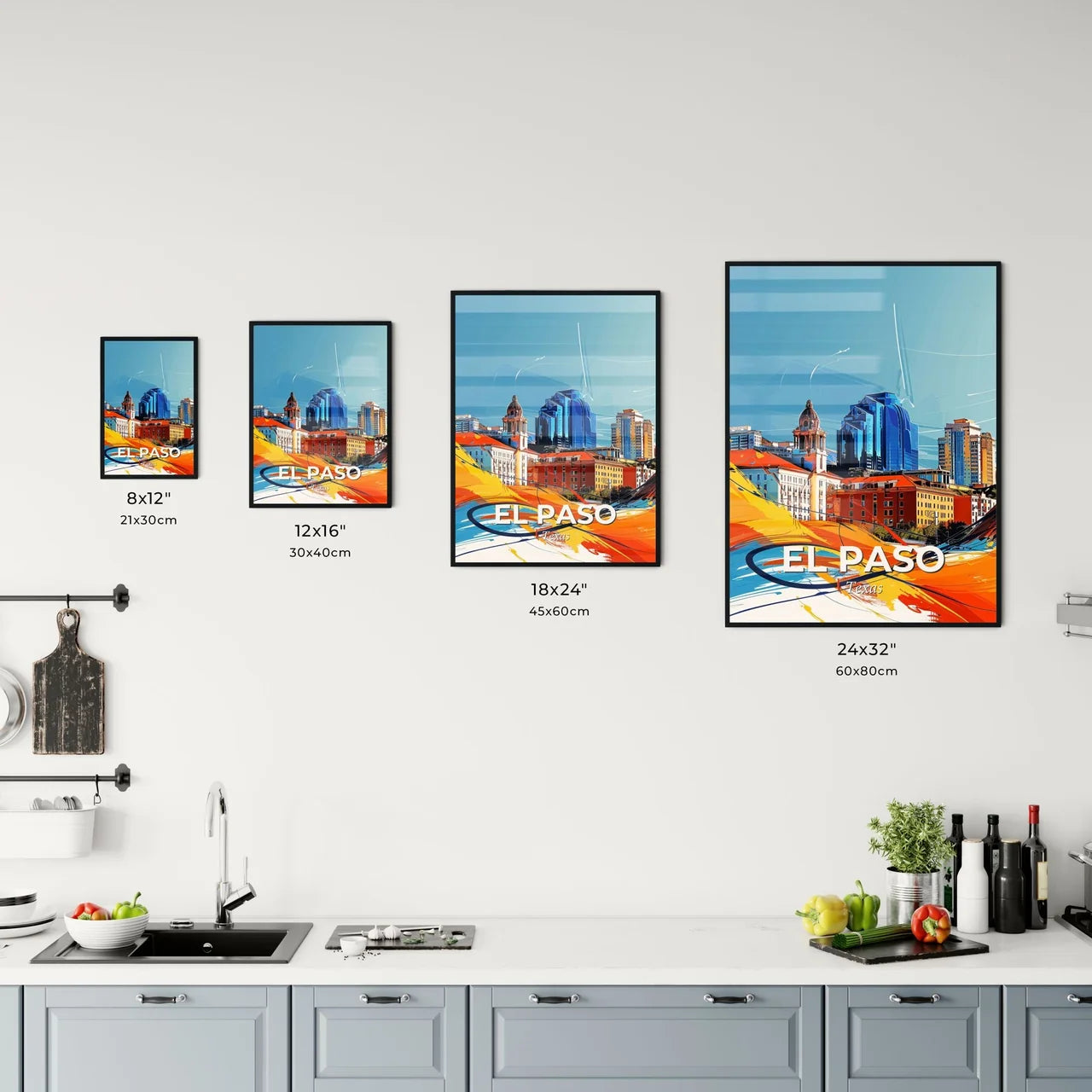 Vibrant El Paso, Texas Kitchen Art