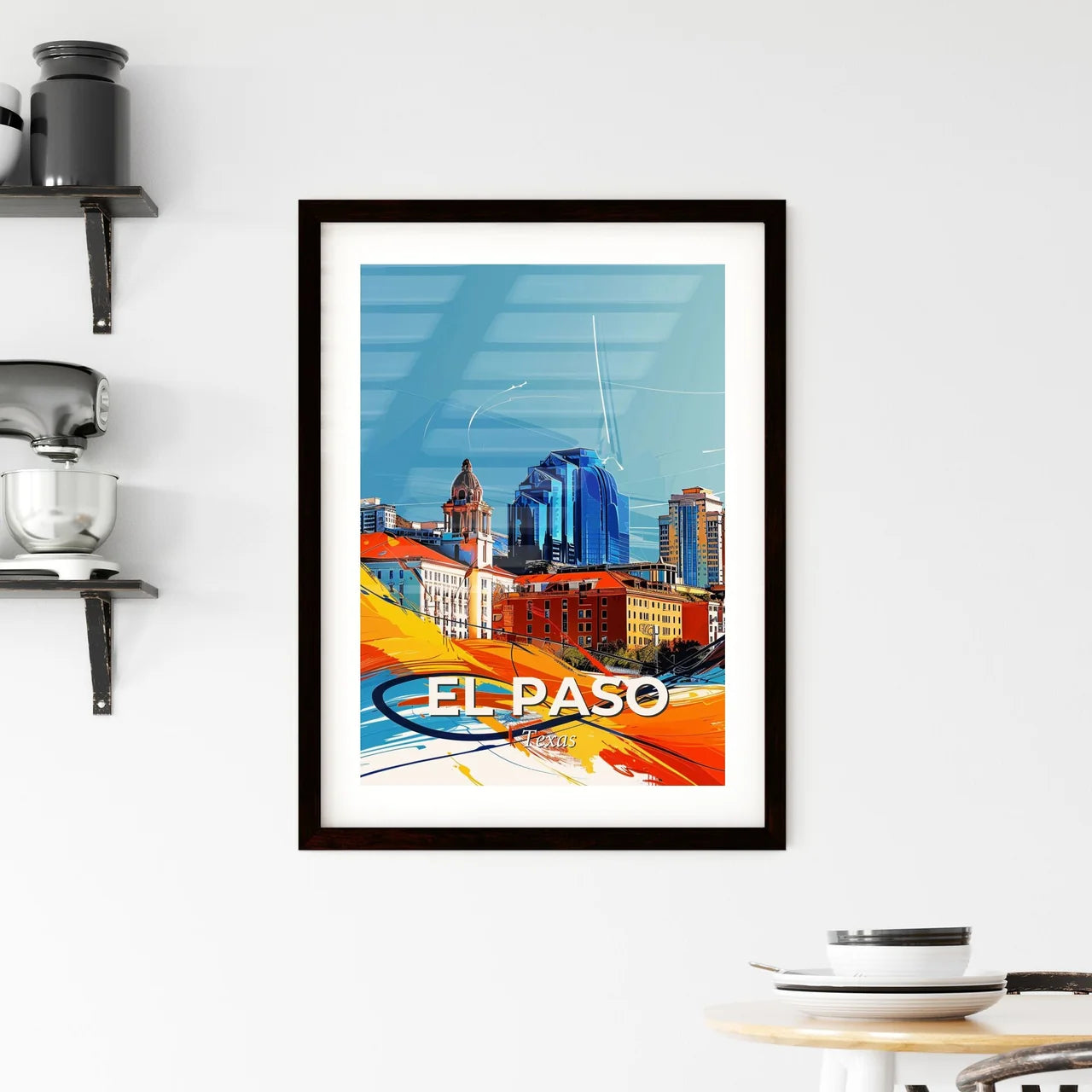 Vibrant El Paso, Texas Framed Print