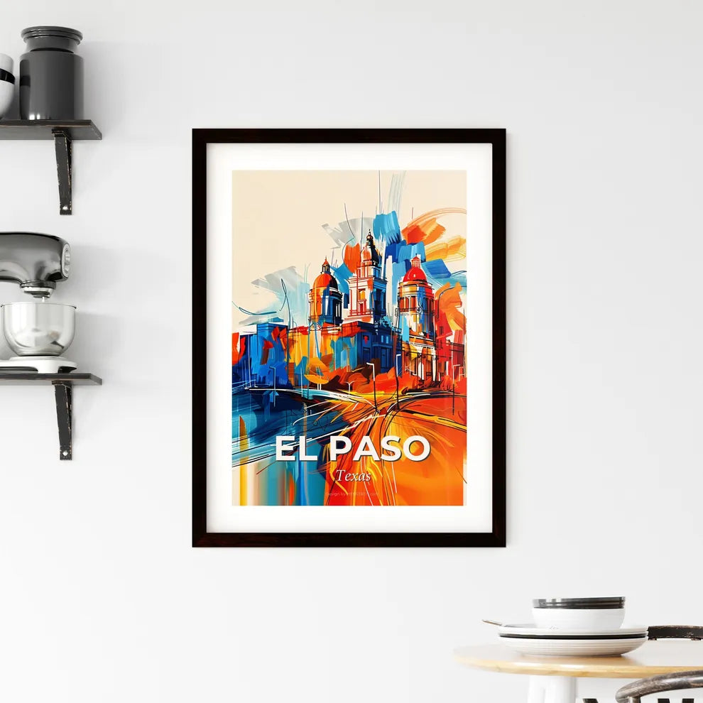 Vibrant El Paso, Texas Framed Print