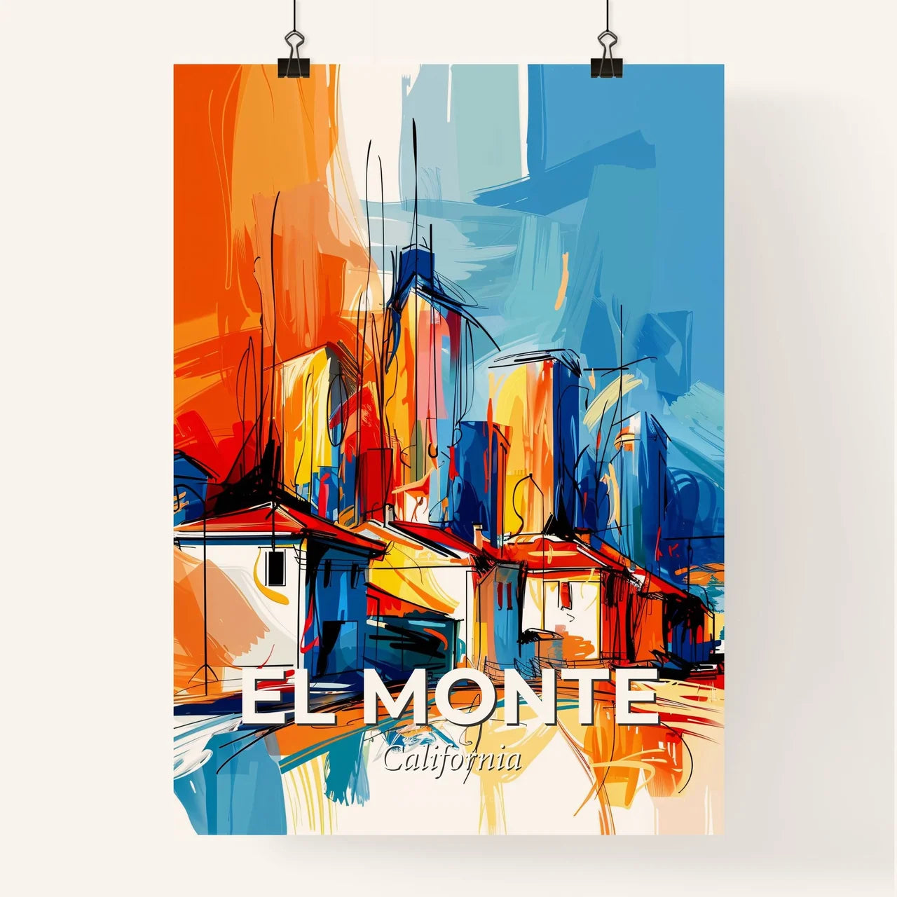 Vibrant El Monte, California Poster