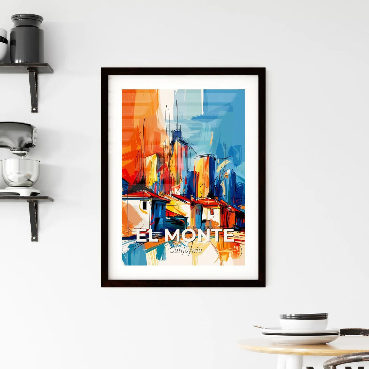 Vibrant El Monte, California Framed Print