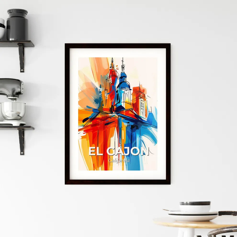 Vibrant El Cajon, California Framed Print