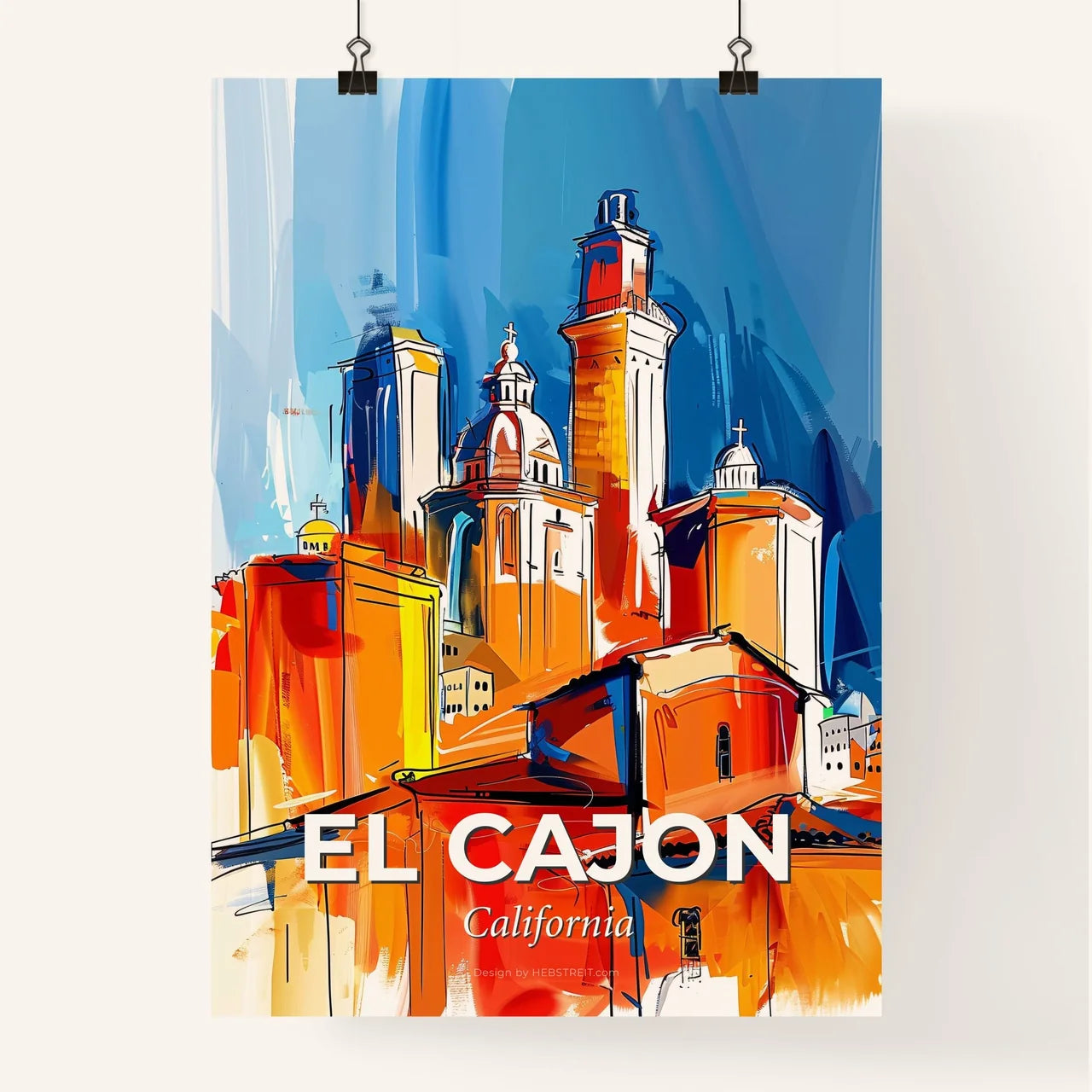 Vibrant El Cajon, California Poster
