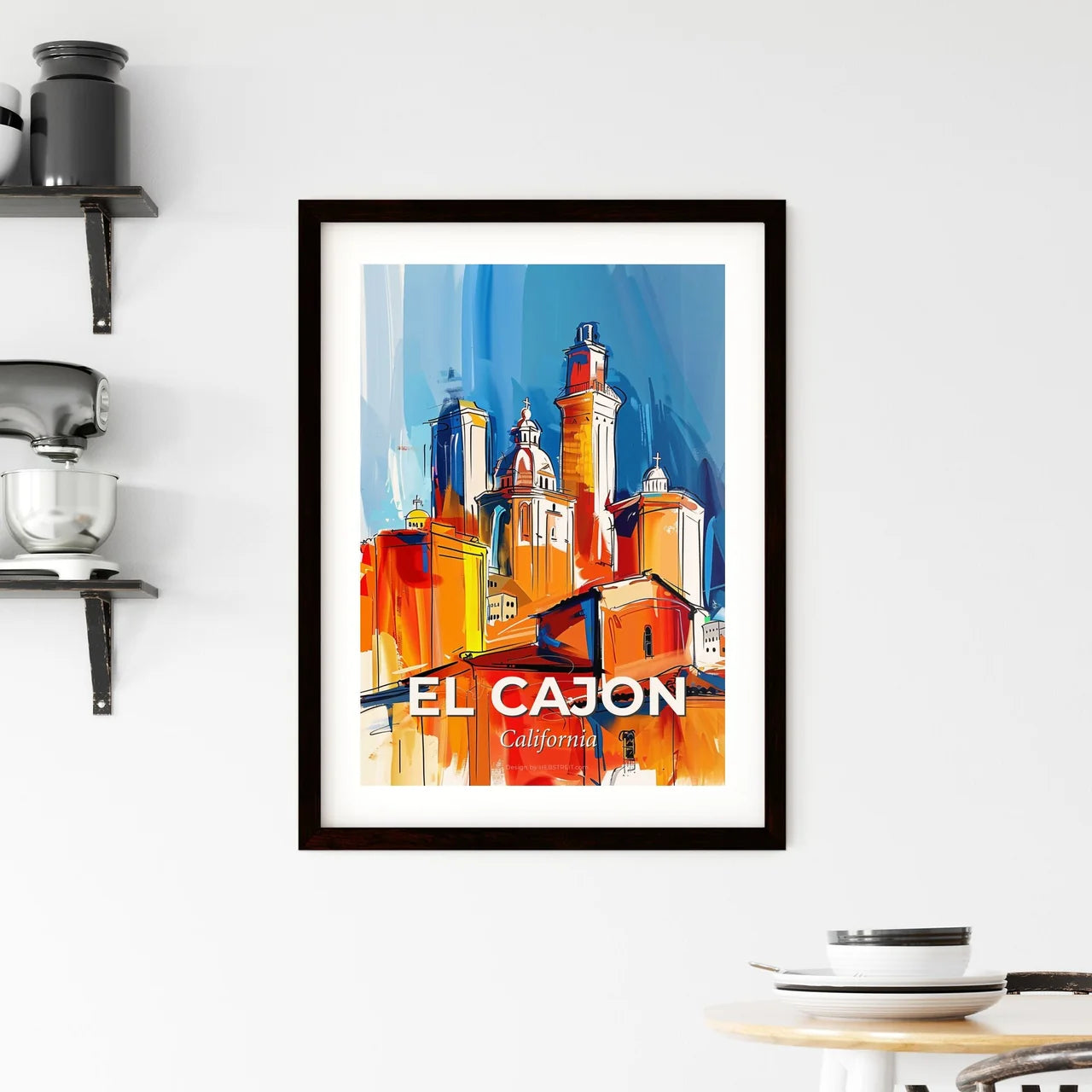 Vibrant El Cajon, California Framed Print