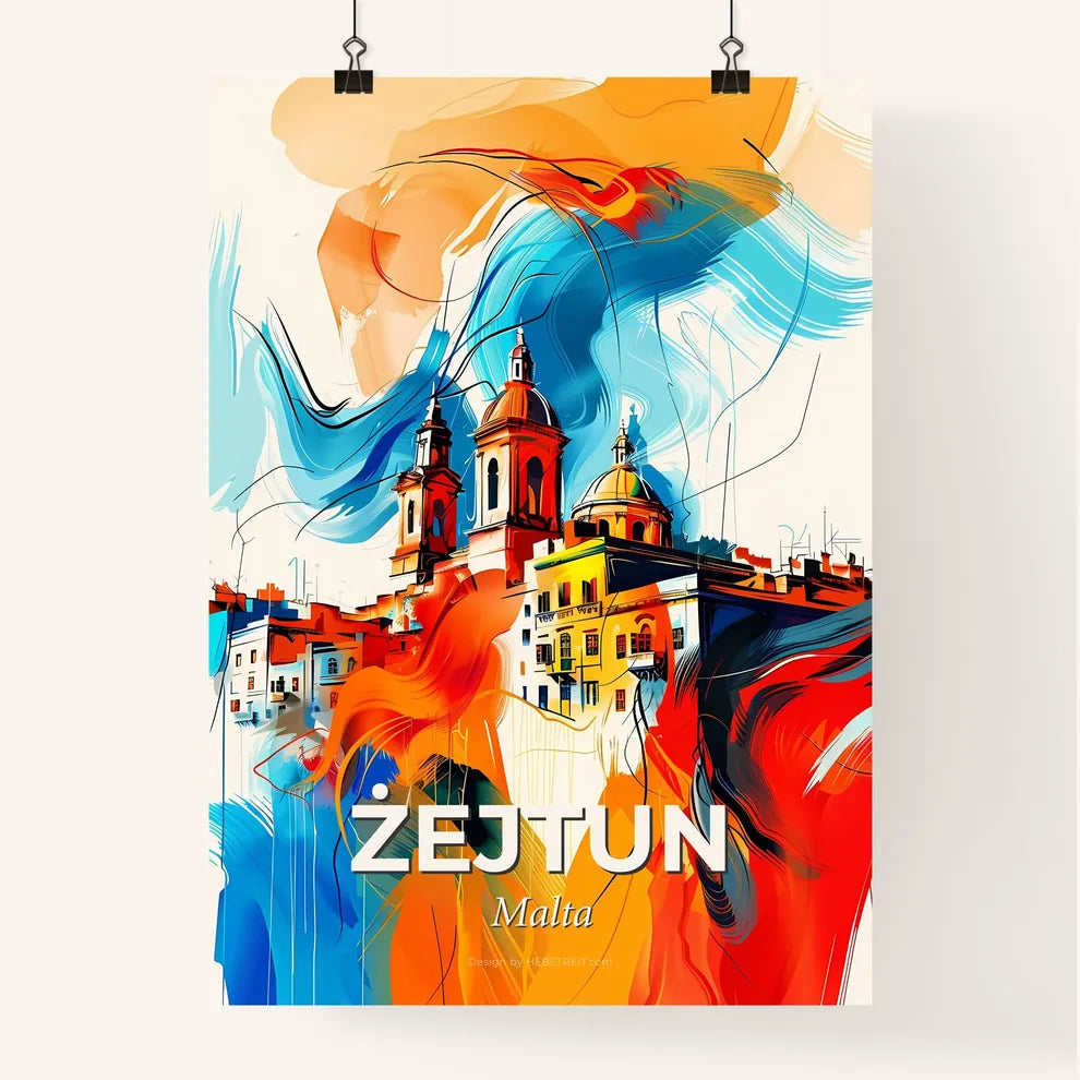Vibrant  Żejtun, Malta Poster