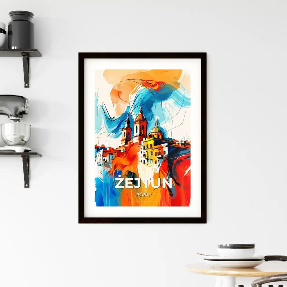 Vibrant  Żejtun, Malta Framed Print