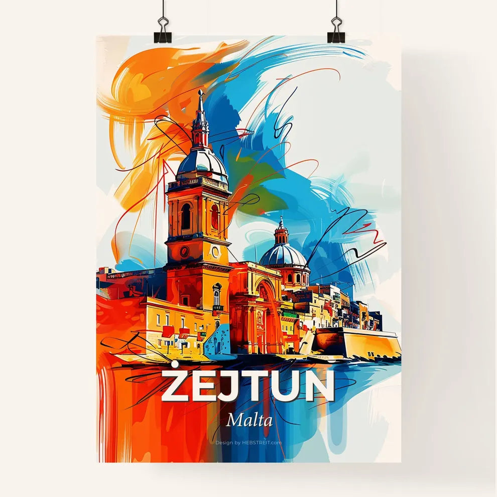 Vibrant  Żejtun, Malta Poster