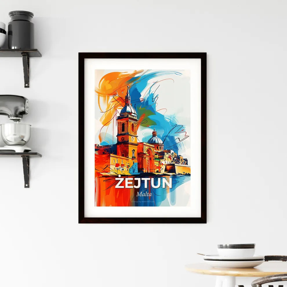 Vibrant  Żejtun, Malta Framed Print