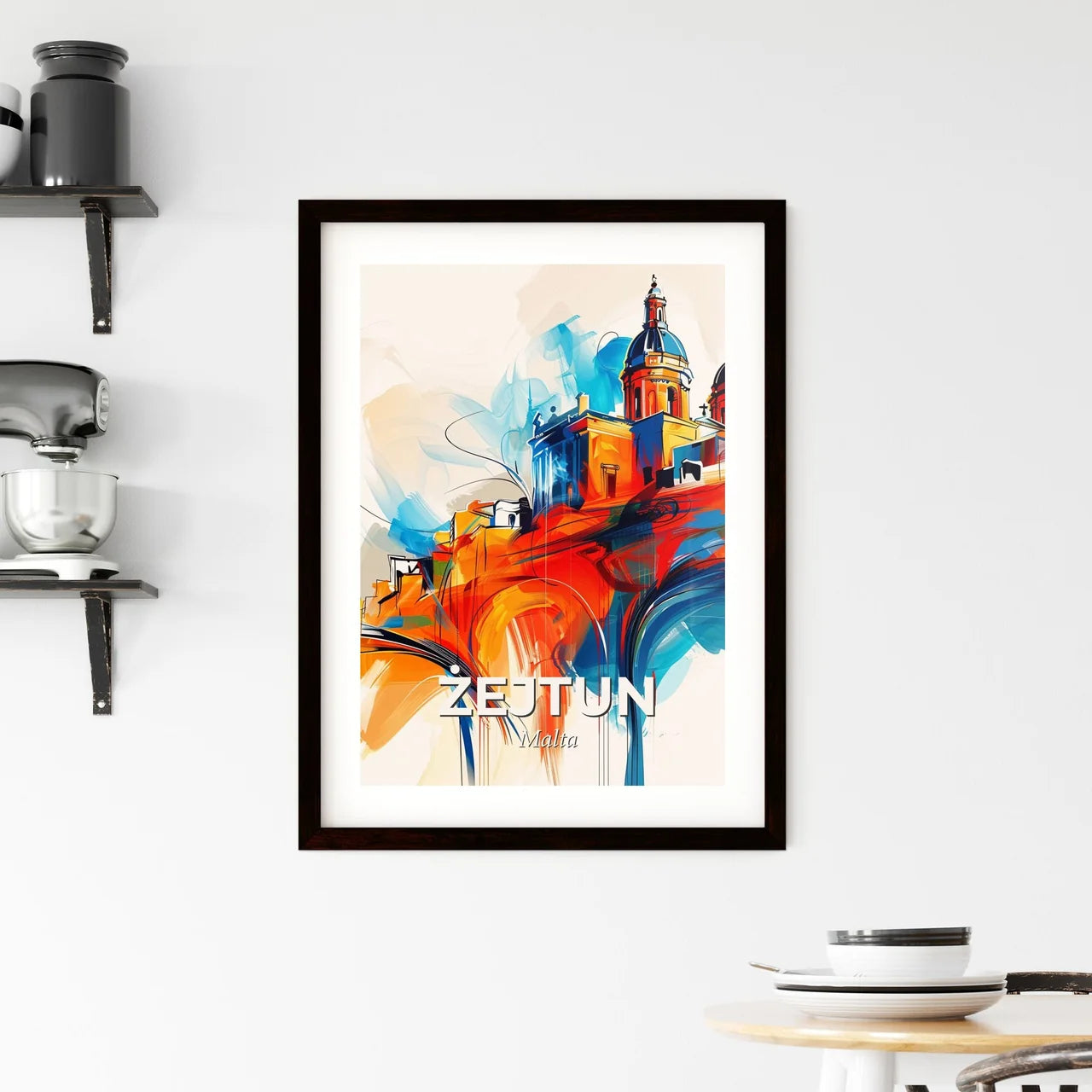 Vibrant  Żejtun, Malta Framed Print