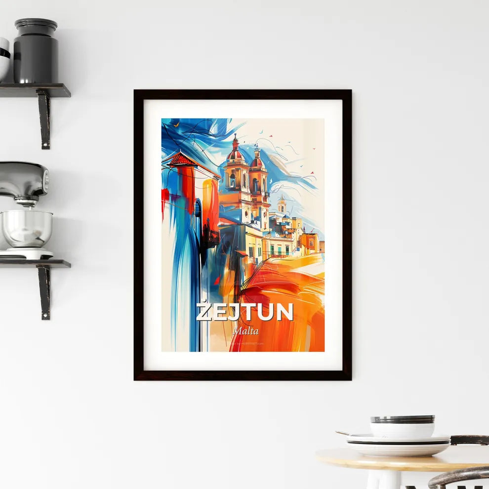 Vibrant  Żejtun, Malta Framed Print