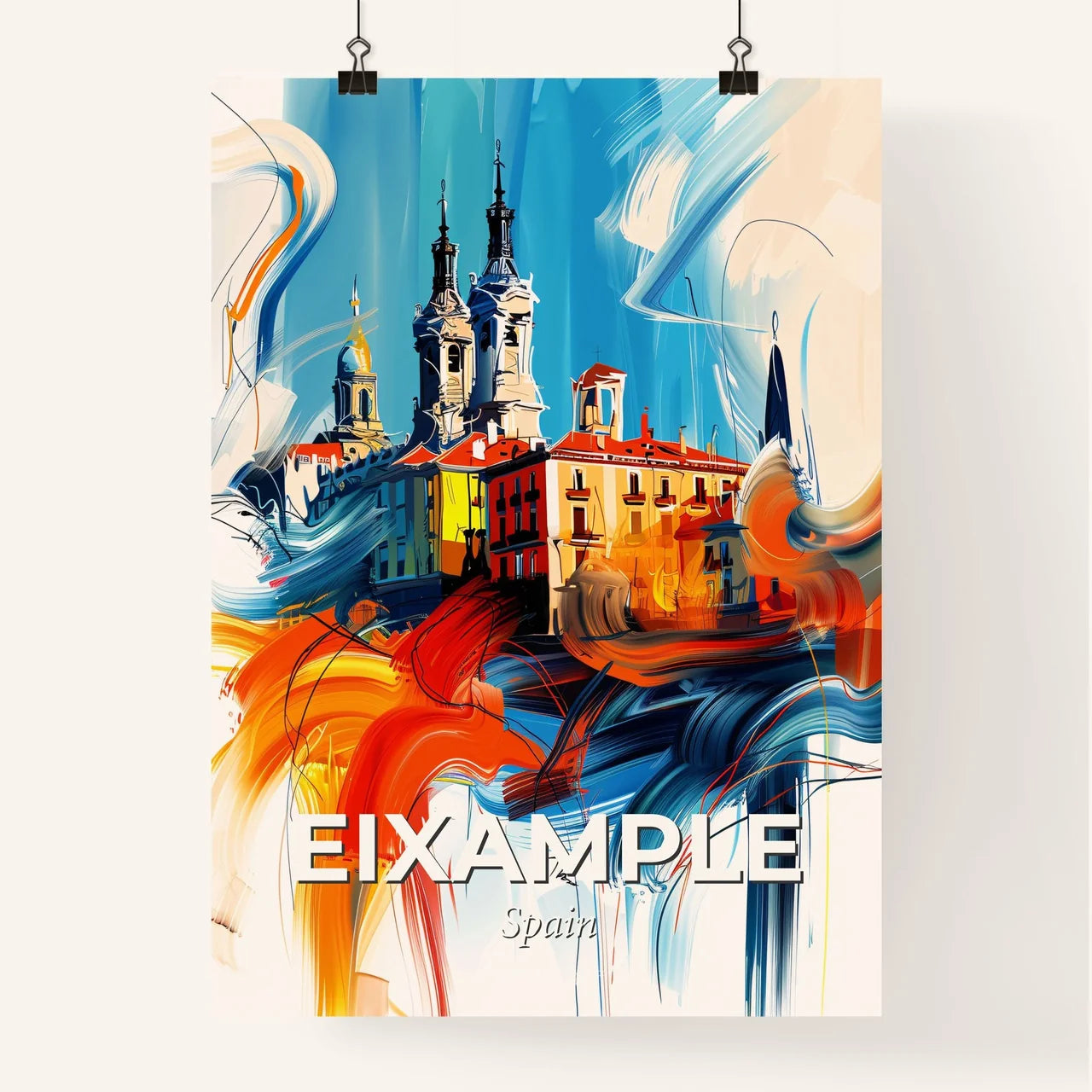 Vibrant Eixample, Spain Poster