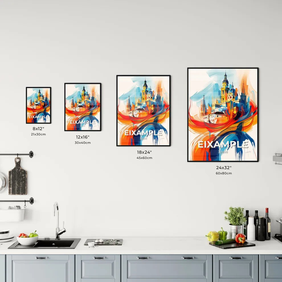 Vibrant Eixample, Spain Kitchen Art