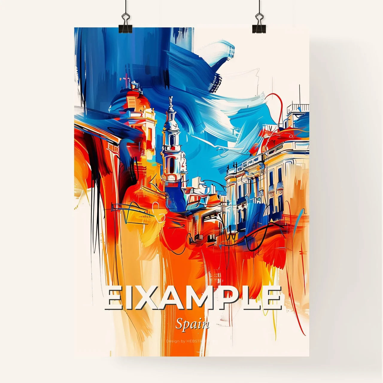 Vibrant Eixample, Spain Poster