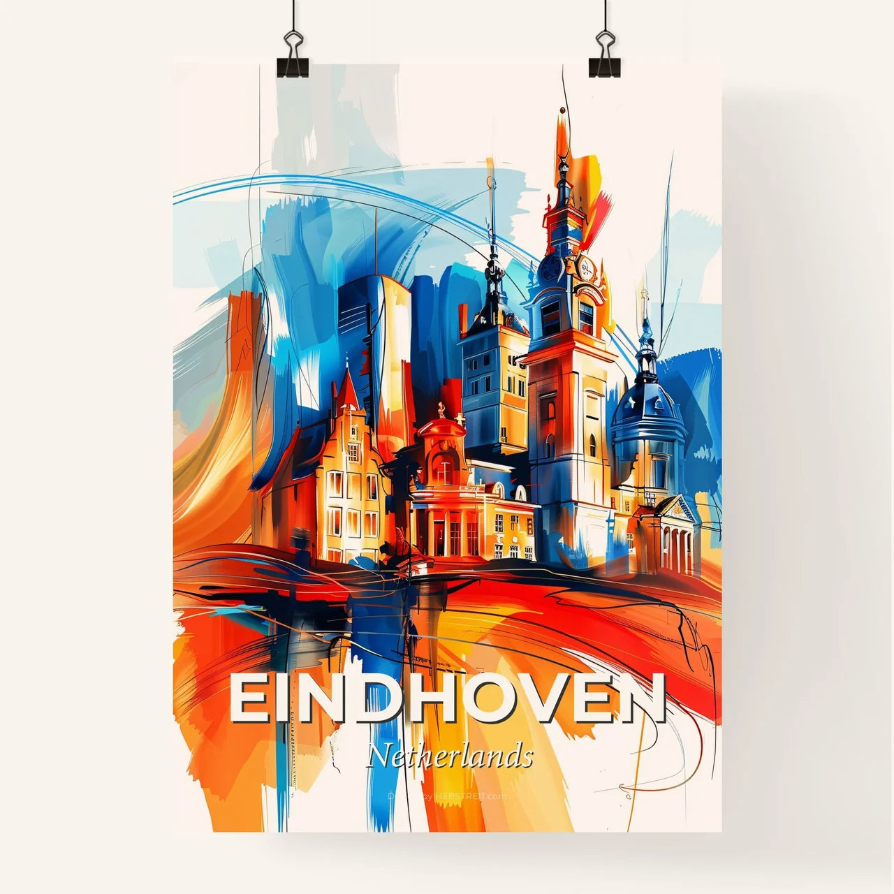 Vibrant Eindhoven, Netherlands Poster