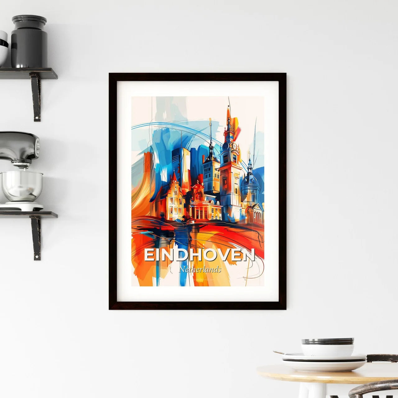 Vibrant Eindhoven, Netherlands Framed Print