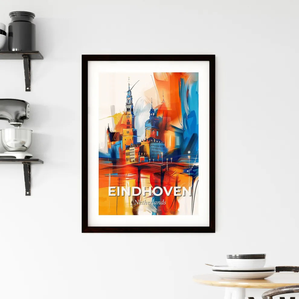 Vibrant Eindhoven, Netherlands Framed Print