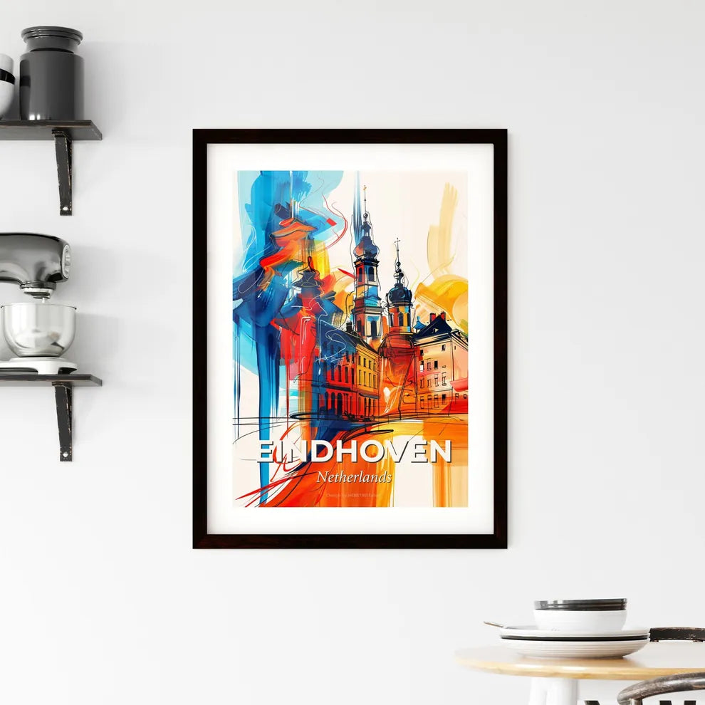 Vibrant Eindhoven, Netherlands Framed Print