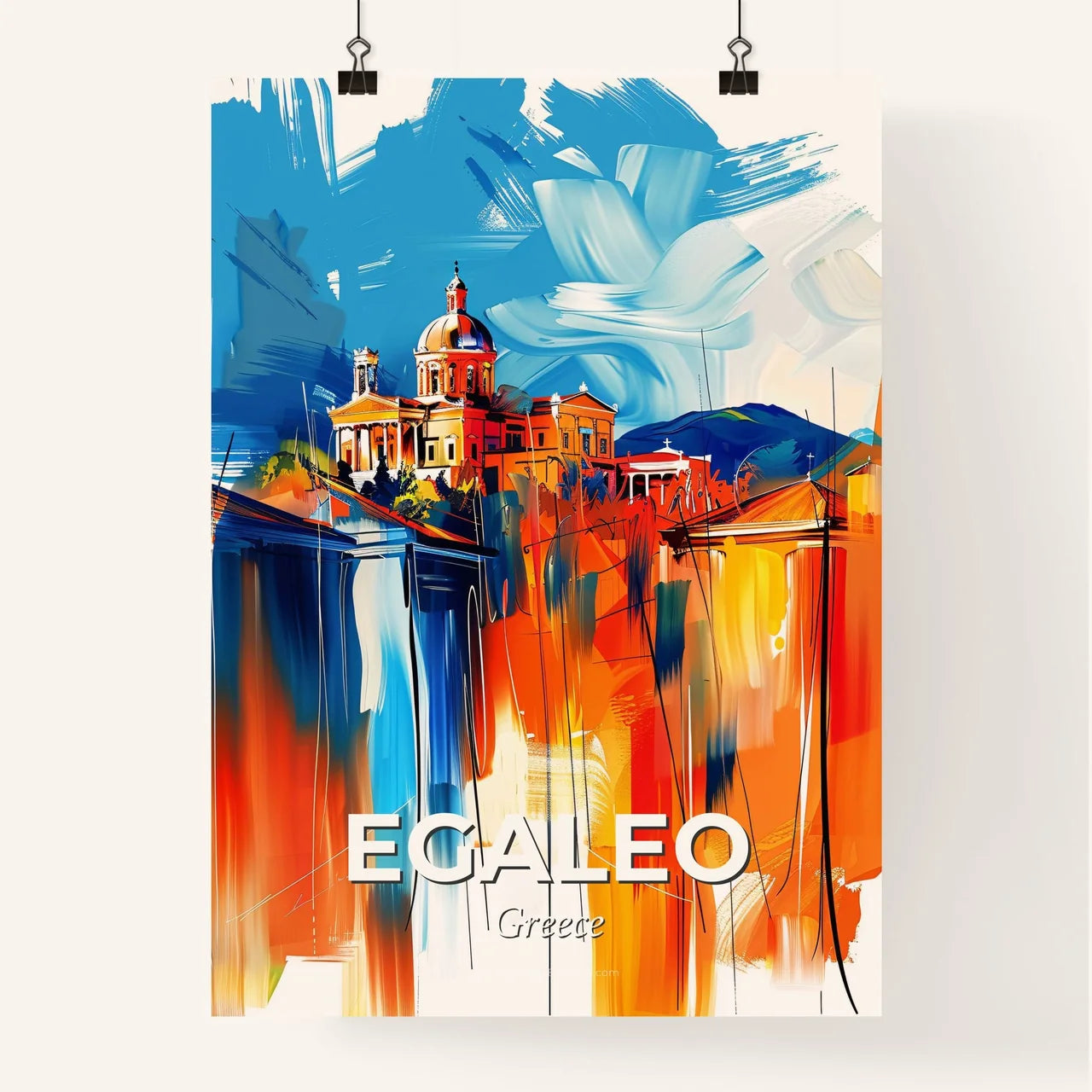 Vibrant Egaleo, Greece Poster