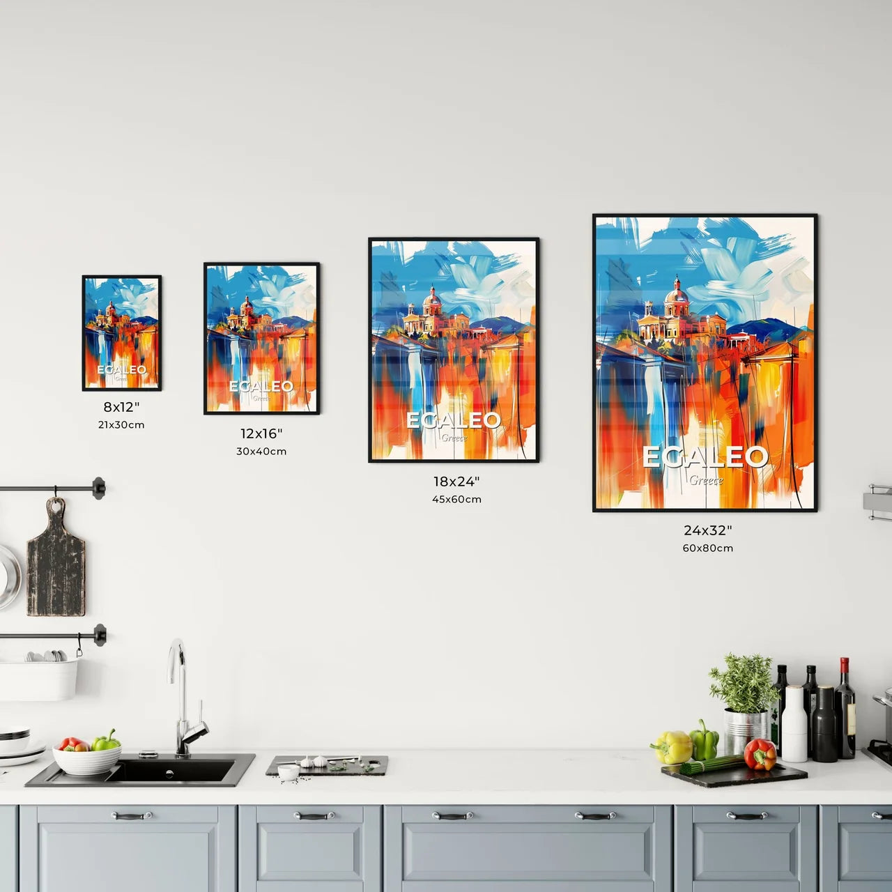 Vibrant Egaleo, Greece Kitchen Art