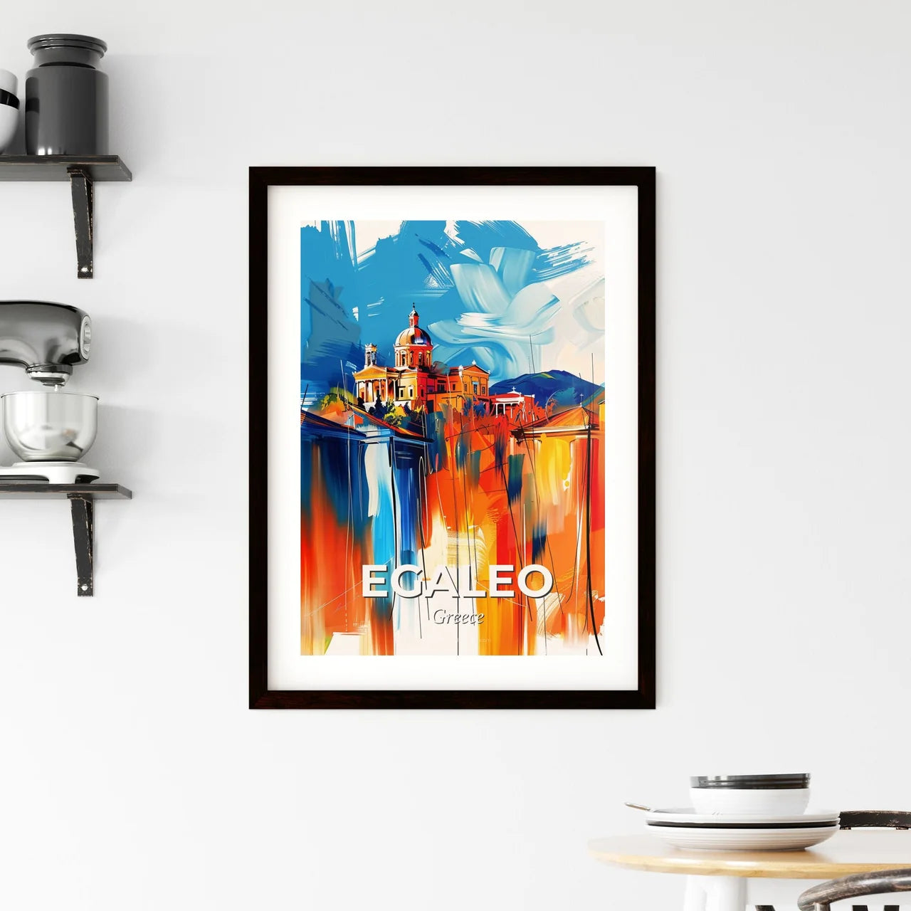Vibrant Egaleo, Greece Framed Print