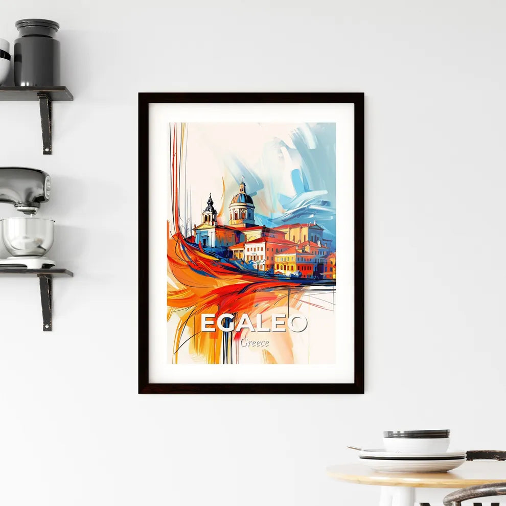 Vibrant Egaleo, Greece Framed Print