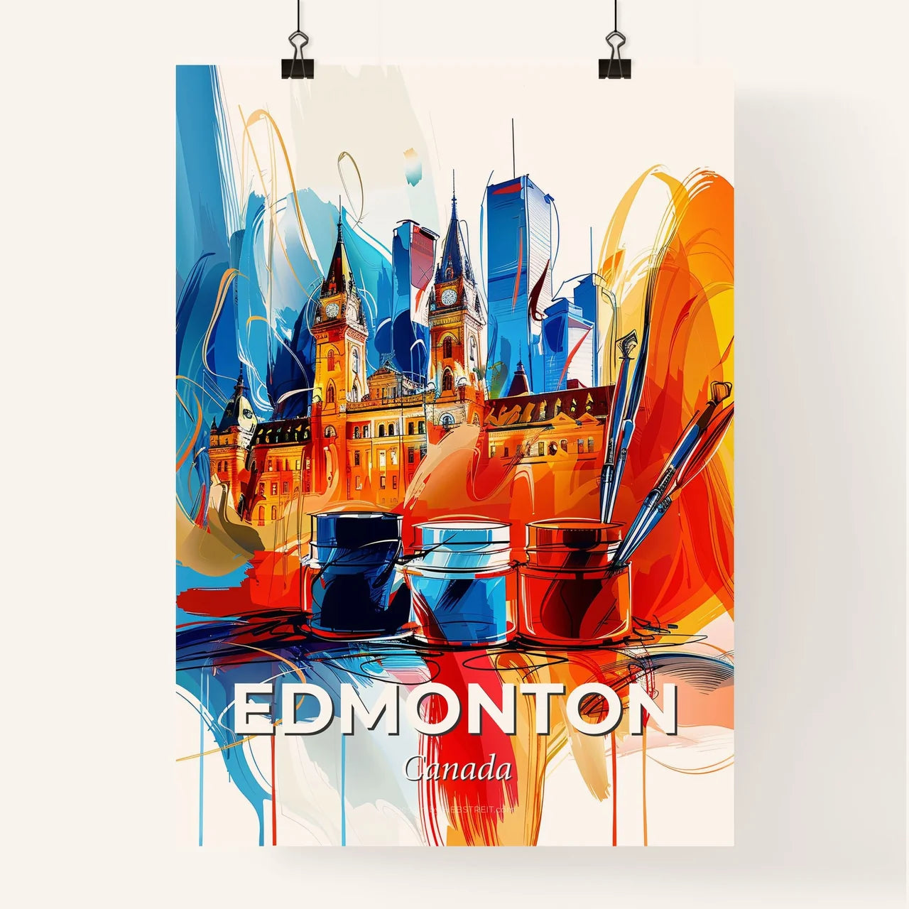 Vibrant Edmonton, Canada Poster