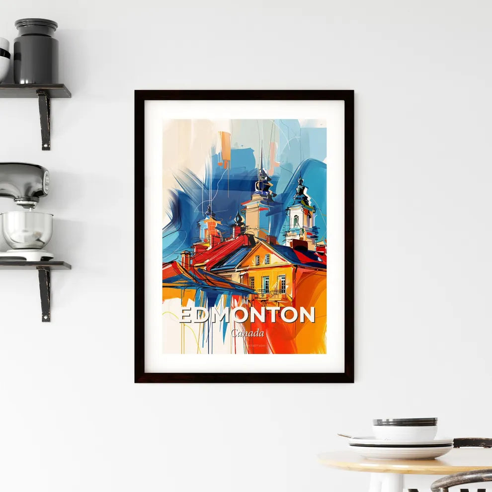Vibrant Edmonton, Canada Framed Print