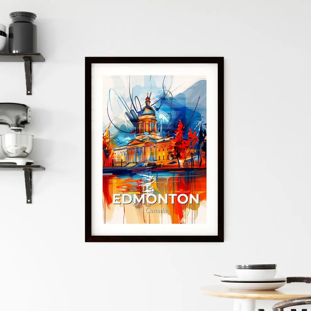 Vibrant Edmonton, Canada Framed Print