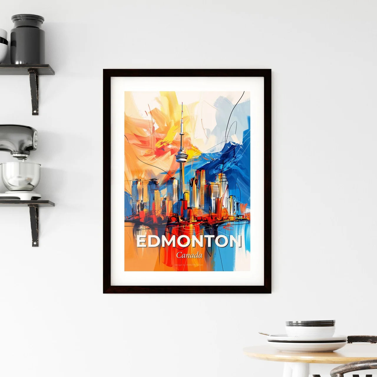 Vibrant Edmonton, Canada Framed Print