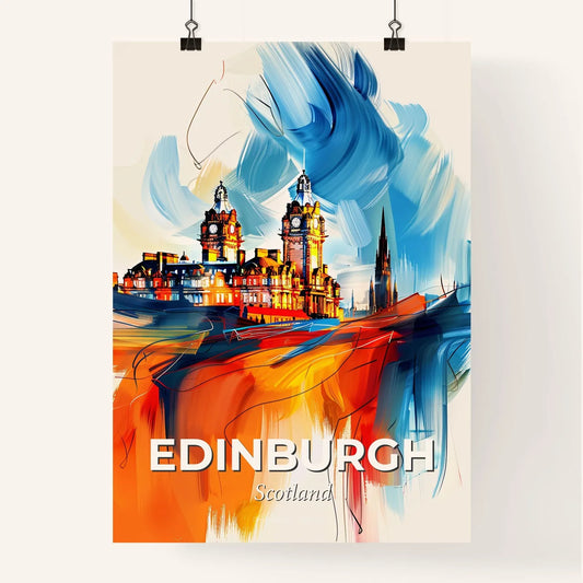 Vibrant Edinburgh, Scotland Poster