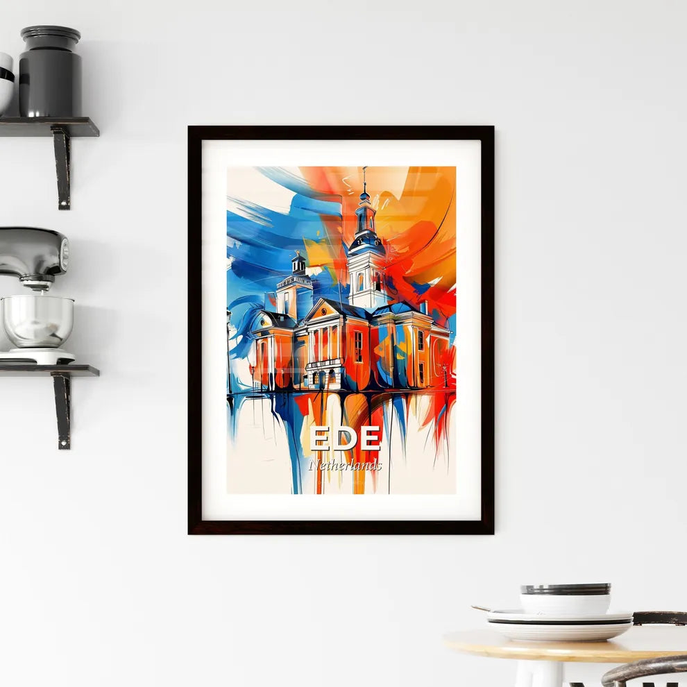 Vibrant Ede, Netherlands Framed Print