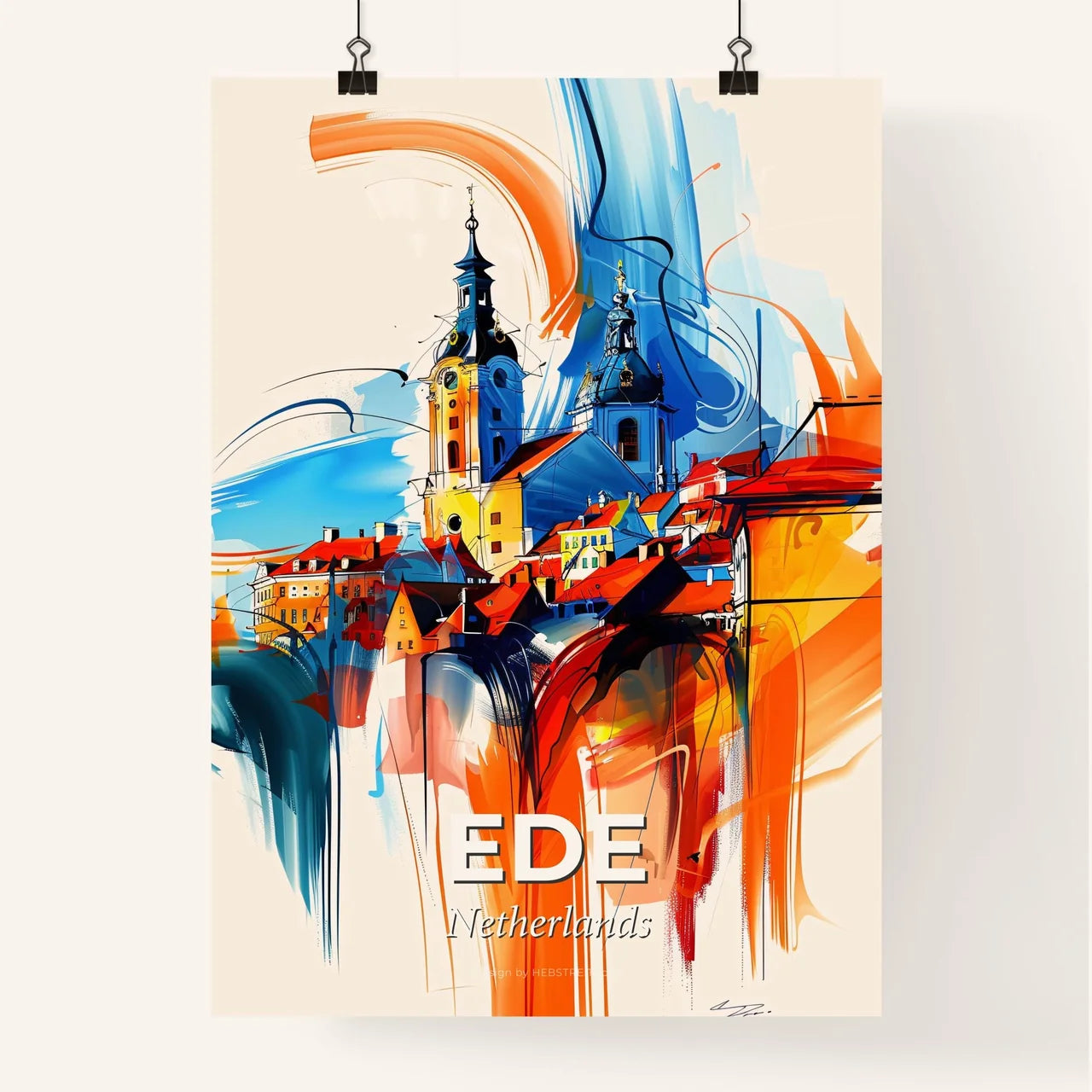 Vibrant Ede, Netherlands Poster