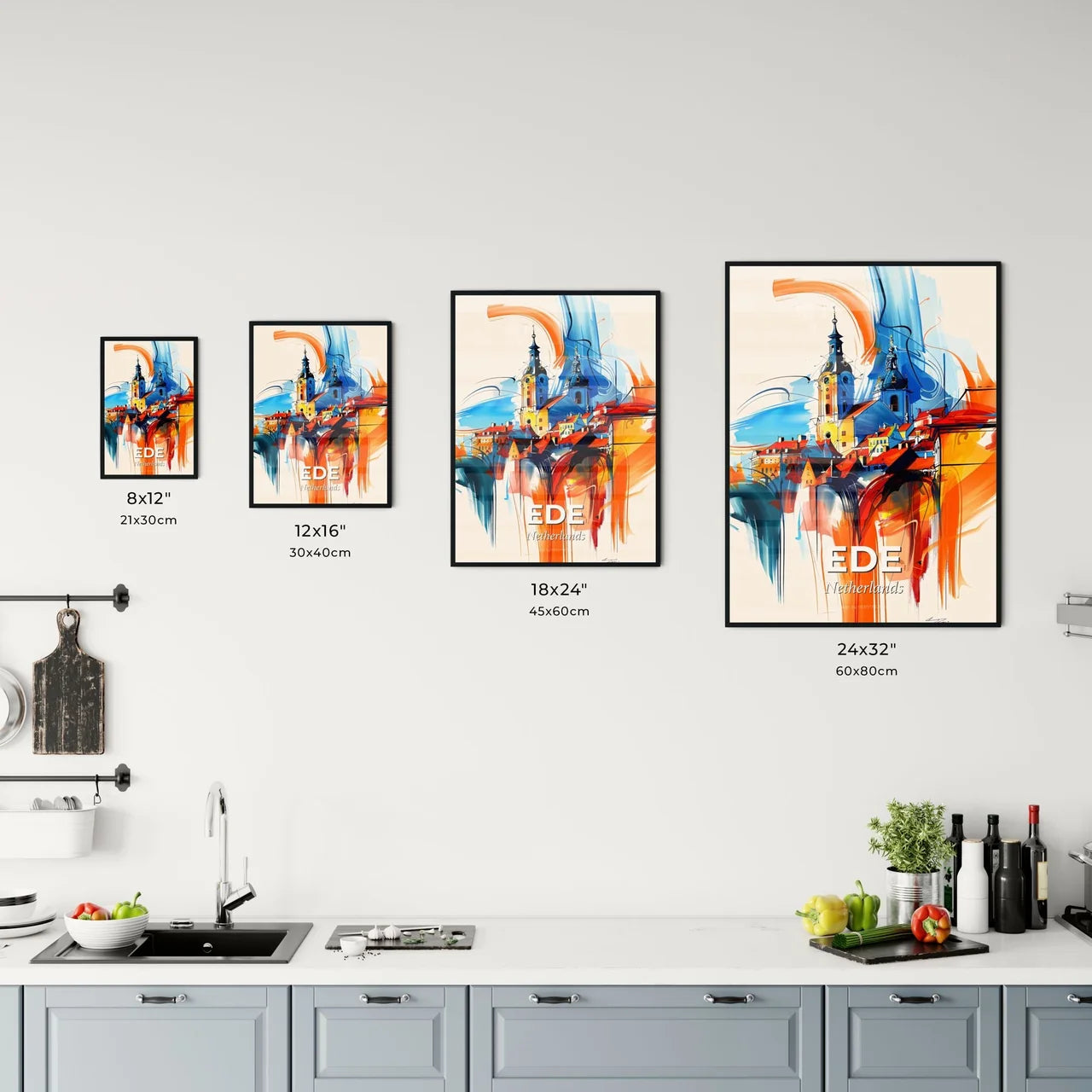 Vibrant Ede, Netherlands Kitchen Art
