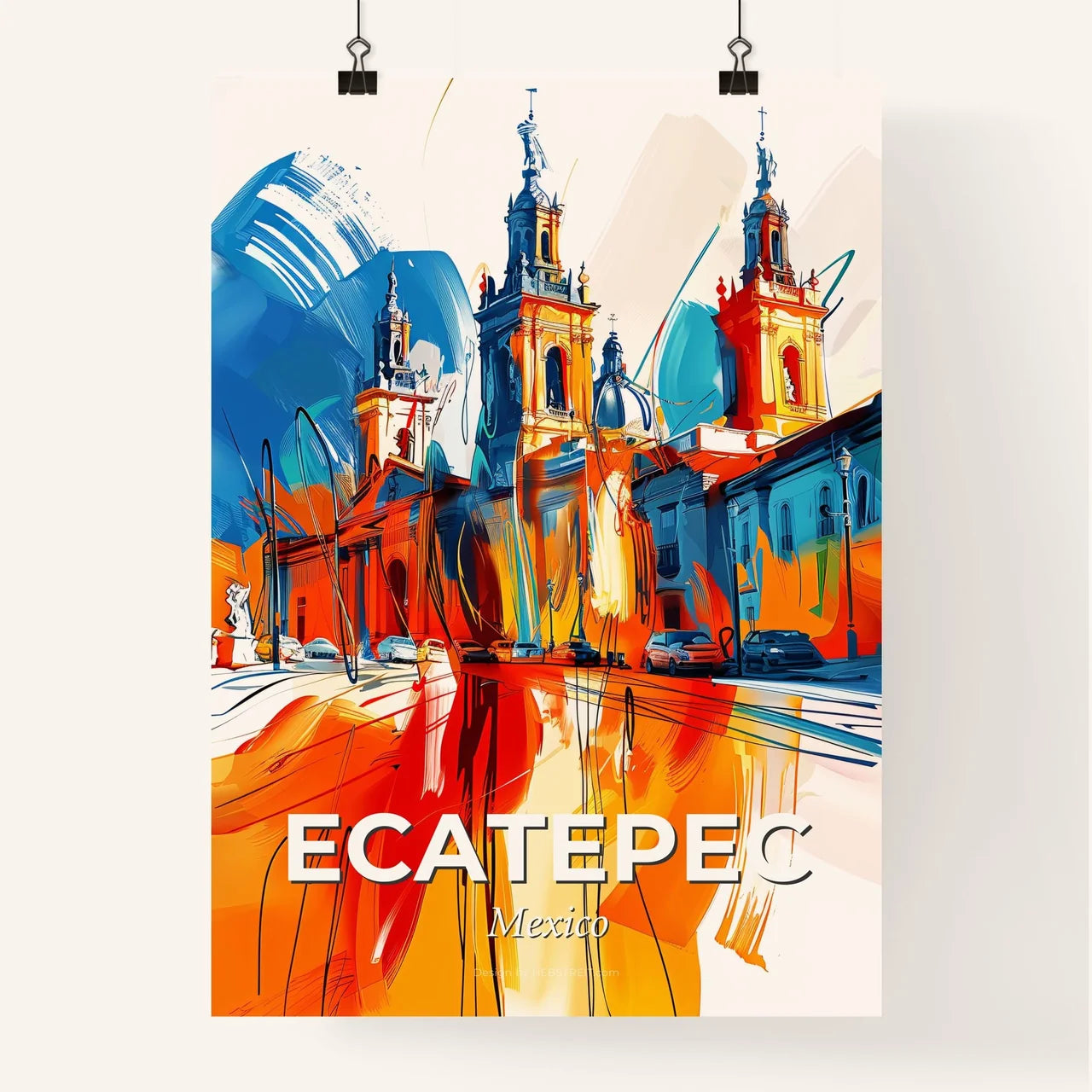 Vibrant Ecatepec, Mexico Poster