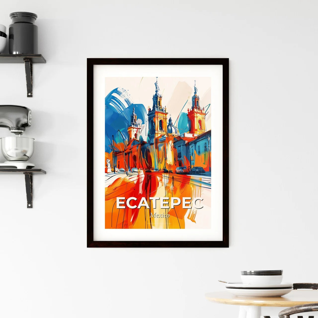 Vibrant Ecatepec, Mexico Framed Print