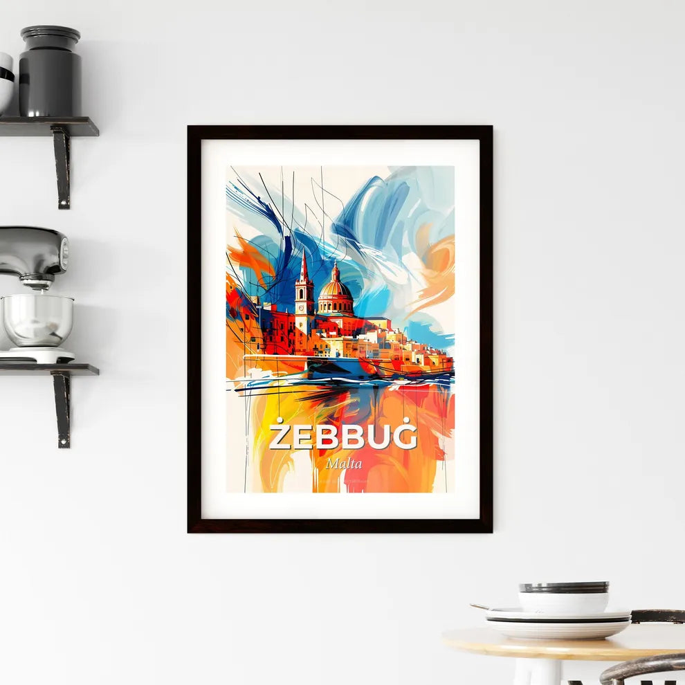 Vibrant  Żebbuġ, Malta Framed Print