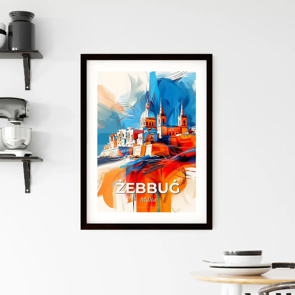 Vibrant  Żebbuġ, Malta Framed Print