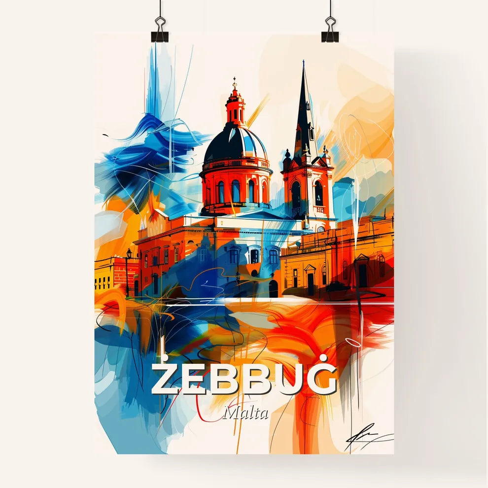 Vibrant  Żebbuġ, Malta Poster