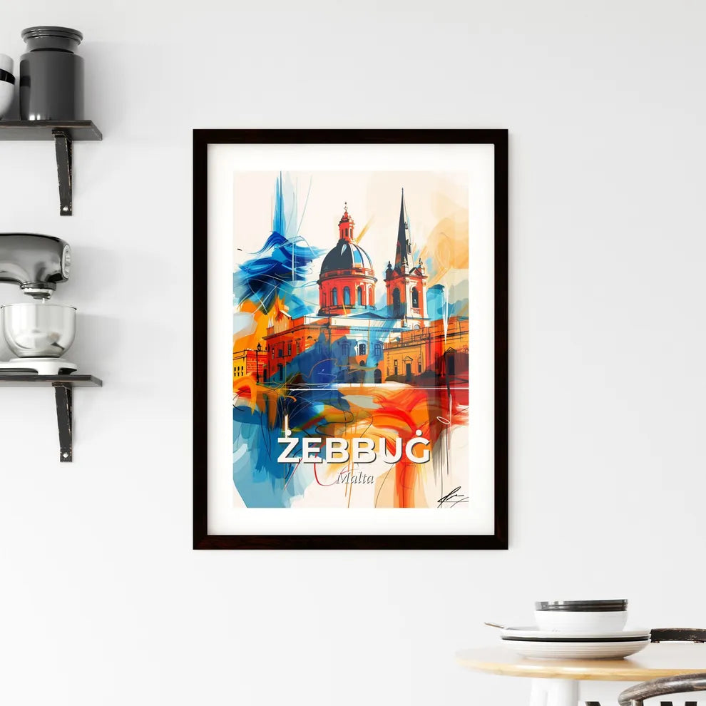 Vibrant  Żebbuġ, Malta Framed Print