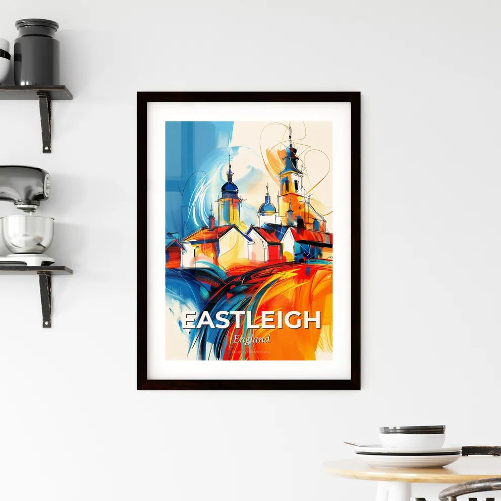 Vibrant Eastleigh, England Framed Print