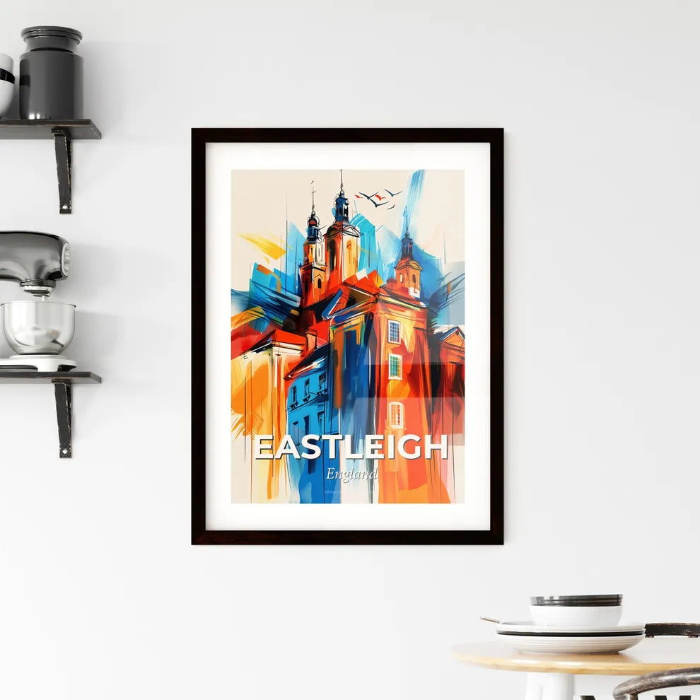 Vibrant Eastleigh, England Framed Print