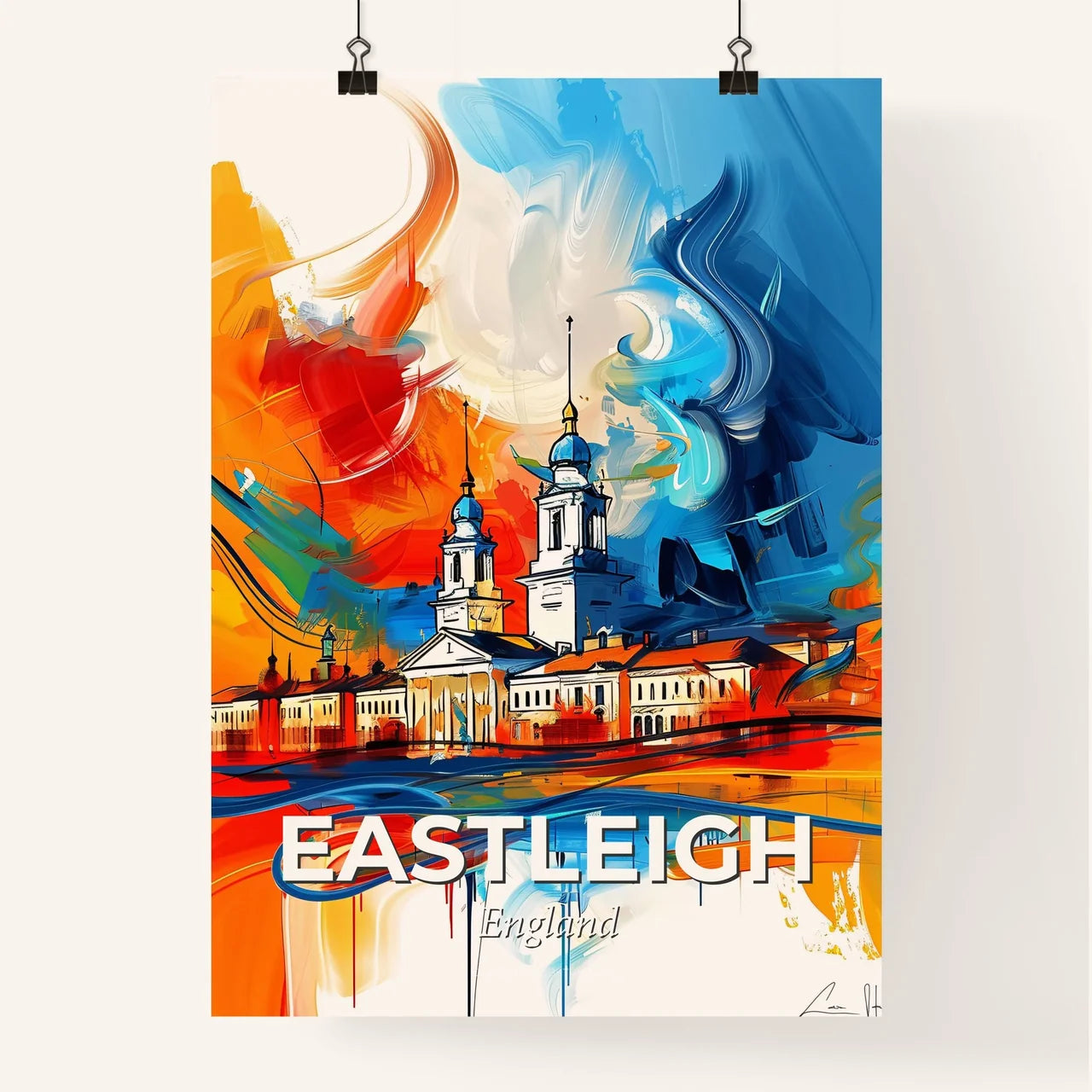 Vibrant Eastleigh, England Poster