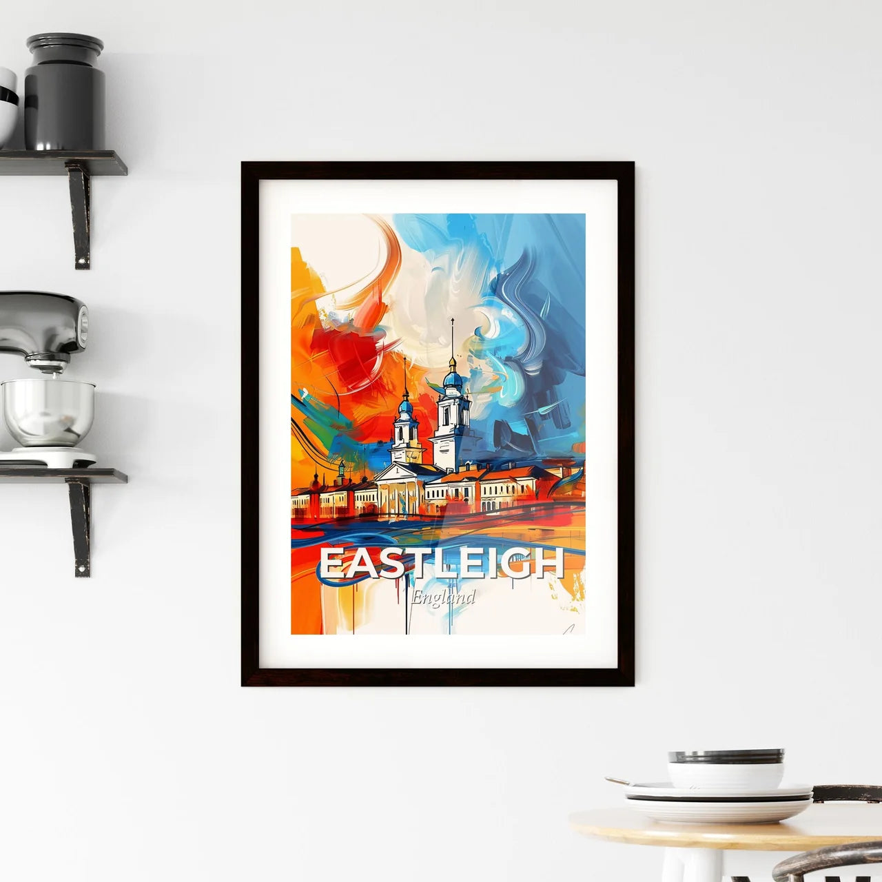 Vibrant Eastleigh, England Framed Print
