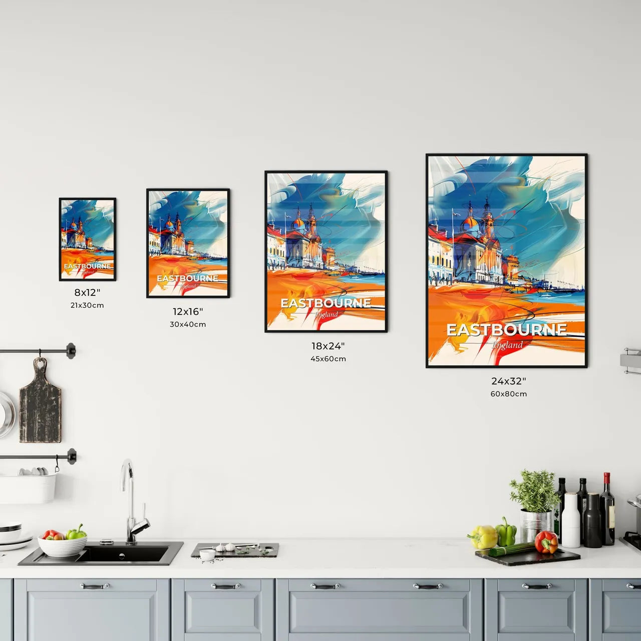 Vibrant Eastbourne, England Kitchen Art