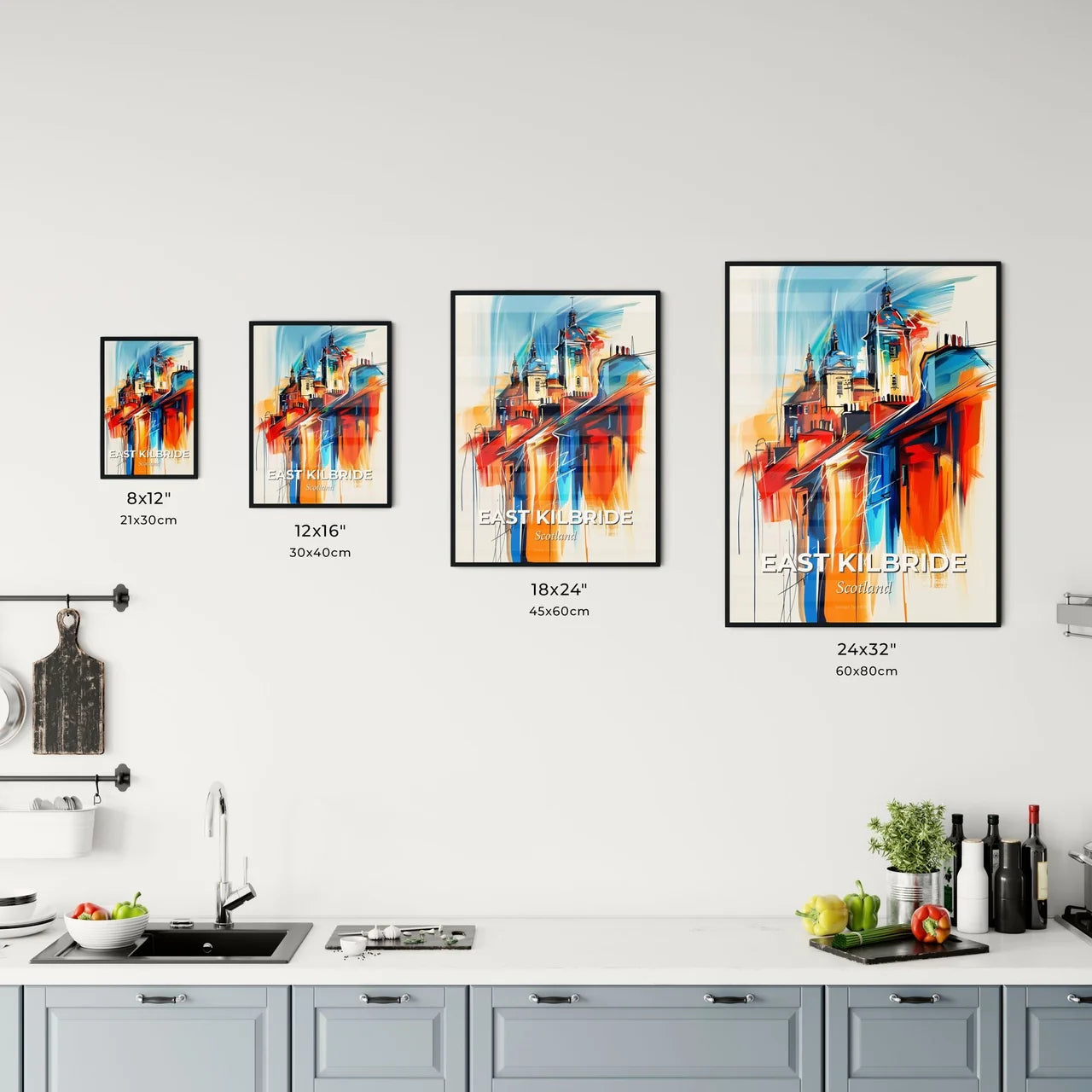 Vibrant East Kilbride, Scotland Kitchen Art