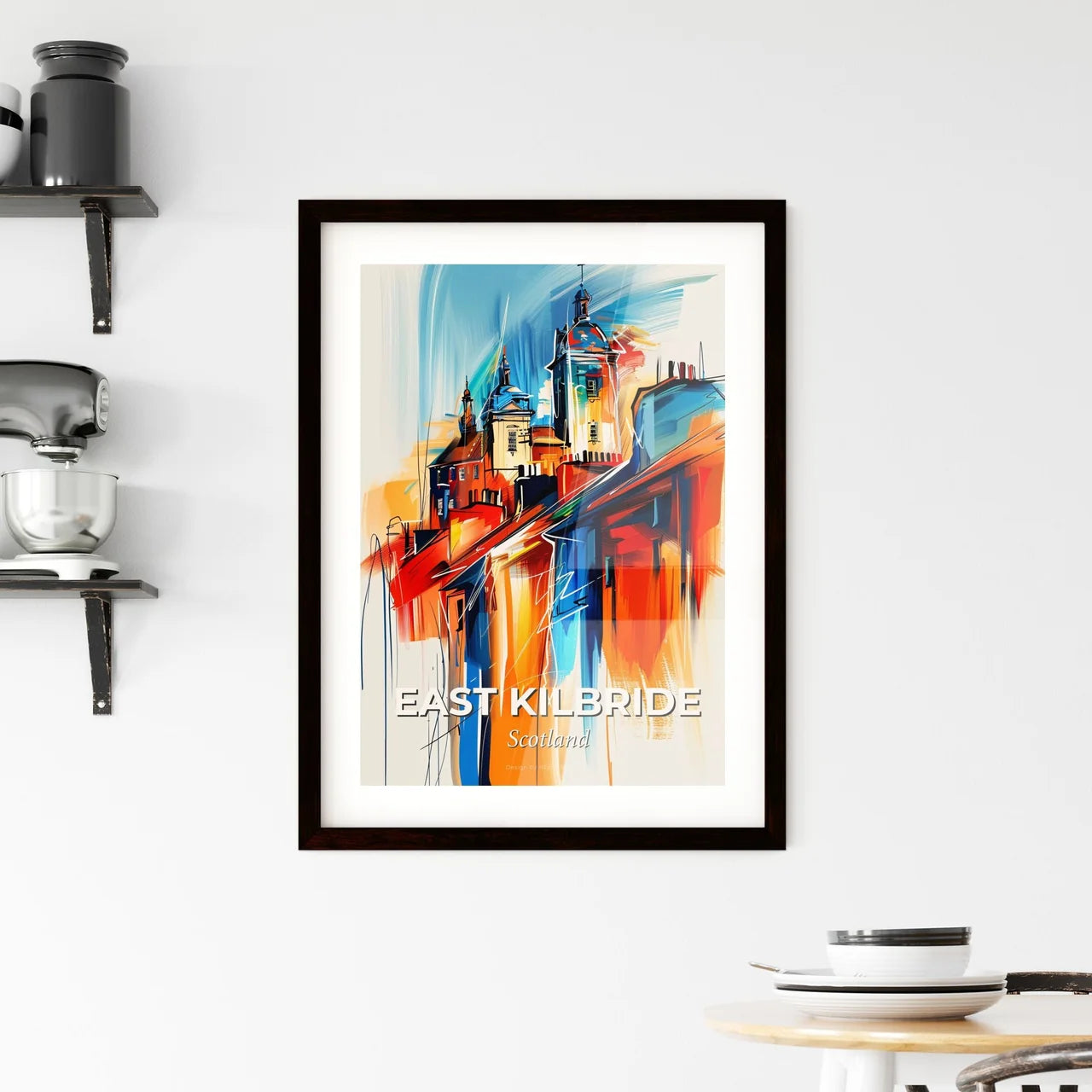 Vibrant East Kilbride, Scotland Framed Print